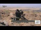 Rebel groups attack Syrian regime targets in north, air strikes hit Douma - eyewitness video