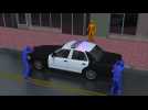 Police shoot dead razor-wielding shirtless man following Miami bank hold-up