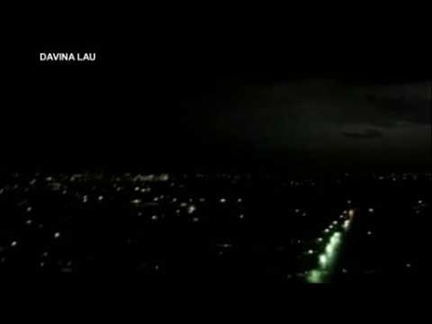 New South Wales residents witness spectacular lights show in storm
