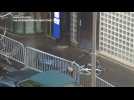 Stills of man shot by police on Charlie Hebdo anniversary