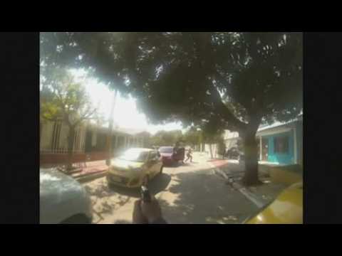 GoPro video shows Colombian police making arrest amid open fire