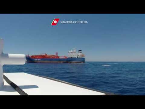 Italian coast guard finds capsized boat in Mediterranean
