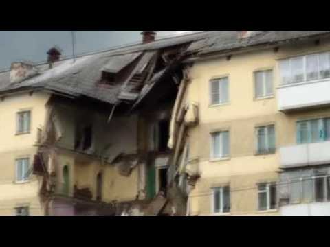 Block of flats collapses in Siberia killing at least one, wounding three