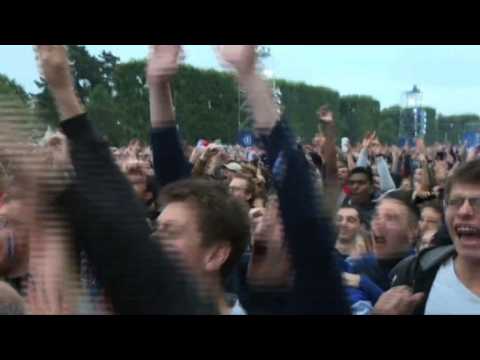 Euro 2016: Paris fan zone celebrates France goals