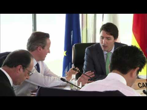 World leaders start final session of G7 summit in Japan