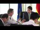 World leaders start final session of G7 summit in Japan