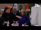 Australian PM Turnbull casts his vote in national elections