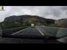 Armed Italian police chase minivan carrying migrants illegally trying to cross into France