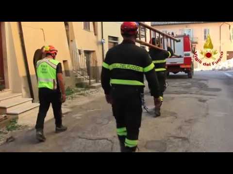 Holy icons, dazed cats saved in quake-hit Italy