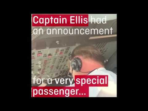 Pilot stuns girlfriend with marriage proposal mid-flight