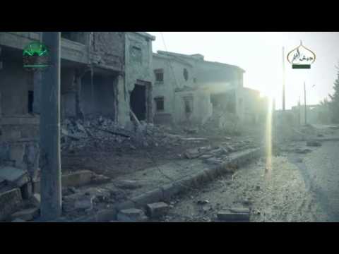 Amateur video shows aftermath of clashes in western Aleppo suburb