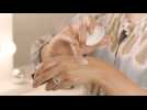 Simple evening skincare routine for mature skin