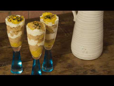 10-minute mini tropical cheesecakes recipe
