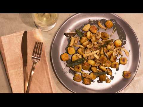 John Whaite's 5-ingredient mushroom and sage gnocchi