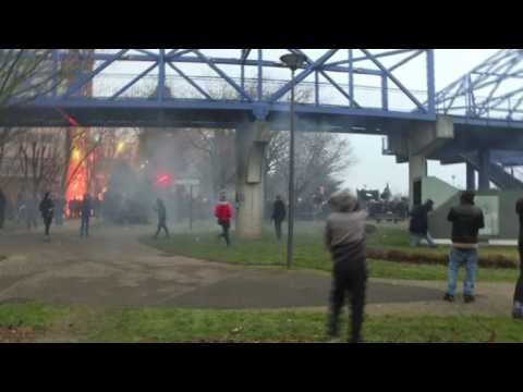 anti-police demo turns violent in French suburb