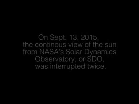 NASA releases animation showing Earth photobombing the sun twice