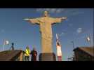 Rio 2016: Olympic torch arrives at Christ the Redeemer statue