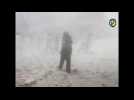 Videos purport to show aftermath of Idlib air strikes