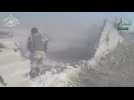 Video purports to show Syrian rebels storming artillery base in Aleppo