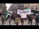 Syrian rebel supporters call for Aleppo factions to unite