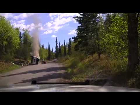 Man pulled from burning car in dramatic Alaska rescue