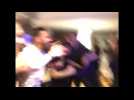 Leicester City players celebrate Premier League title at Jamie Vardy's house