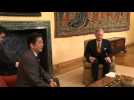Belgian King welcomes Japanese PM Shinzo Abe to Brussels