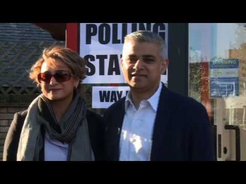 London mayoral election: Labour candidate Sadiq Khan votes