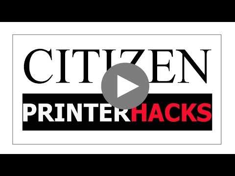 Citizen Printer Hacks: CL-S300 E-Commerce Solution
