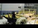 Time-lapse captures large mirror for future space telescope being turned for first time