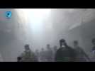 Aleppo rebels clash with Syrian government forces - amateur video