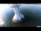 Drone captures unique aerial footage of Canadian river