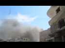 Jets hit rebel-held Syrian city of Idlib, kill at least 25 -witnesses