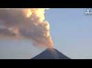 Mexico's Colima volcano spews smoke and ash