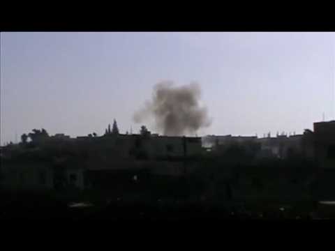Air strikes target Homs, Hama, Damascus - amateur video