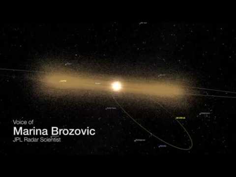Animation shows the path of the Halloween asteroid