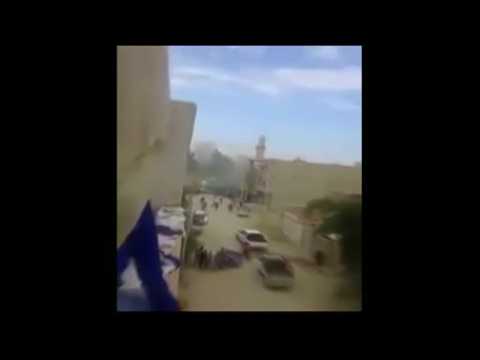Explosions hit eastern Syrian town of Bukamal - amateur video