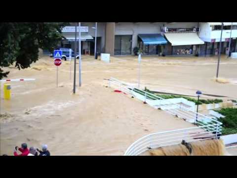 Eyewitness video shows the damage caused by floods in Portugal