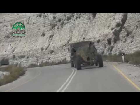 Syria rebels target Russian airbase - amateur video