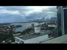 Time-lapse shows dramatic shelf storm descending over Sydney