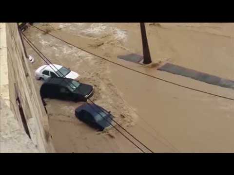 Amvid shows havoc caused by floods in Jordan