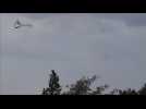 Amateur video claims to show airstrike hitting the Syrian province of Latakia