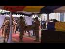 Arrival of Idriss Deby's coffin at funeral ceremony