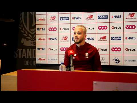 Nicolas Raskin (Standard de Liège) avant le match face à Ostende, en ouverture des Playoffs 2