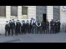 Paris police in tribute to colleague slain by suspected jihadist