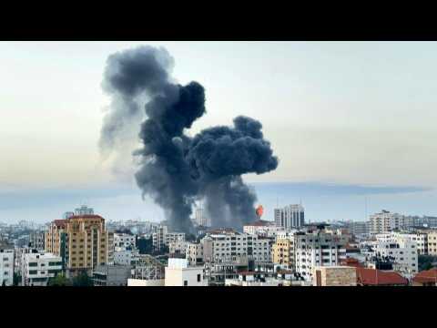 Early morning Israeli strikes on Gaza City