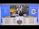 Closing bell at NYSE; Dow, S&amp;P 500 end at records following weak April jobs data