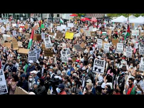 Thousands join pro-Palestinian rally in Boston