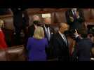 Biden arrives to address Congress on eve of 100th day in office