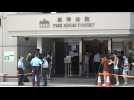 Hong Kong: Images outside court ahead of first national security trial verdict